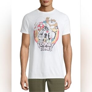 3/$20 NWOT Warner Bros. White Looney Tunes Short Sleeve Tee